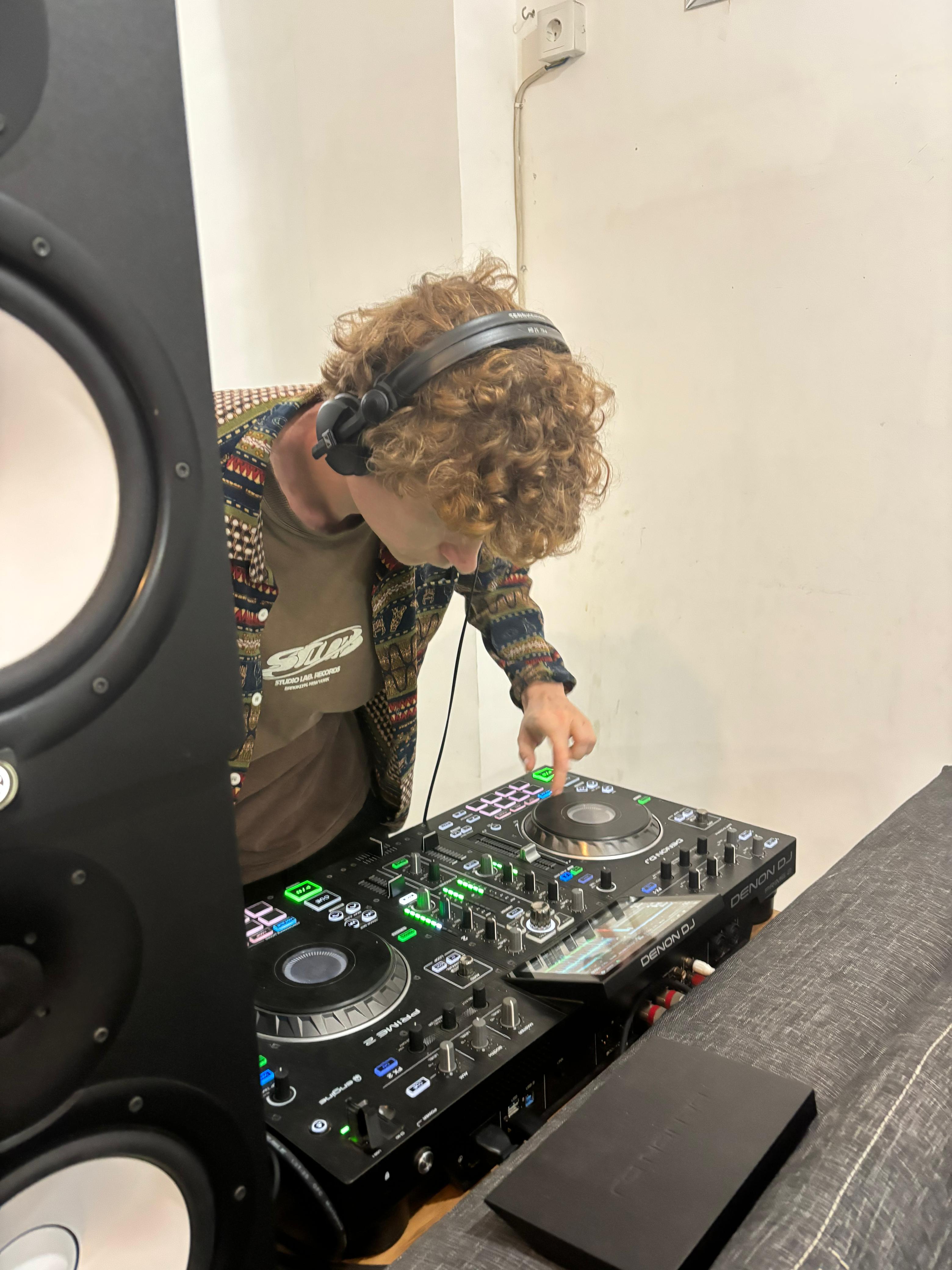 DJ booth setup